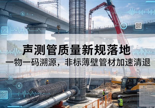 武宣声测管质量新规落地，一物一码溯源，非标薄壁管材加速清退